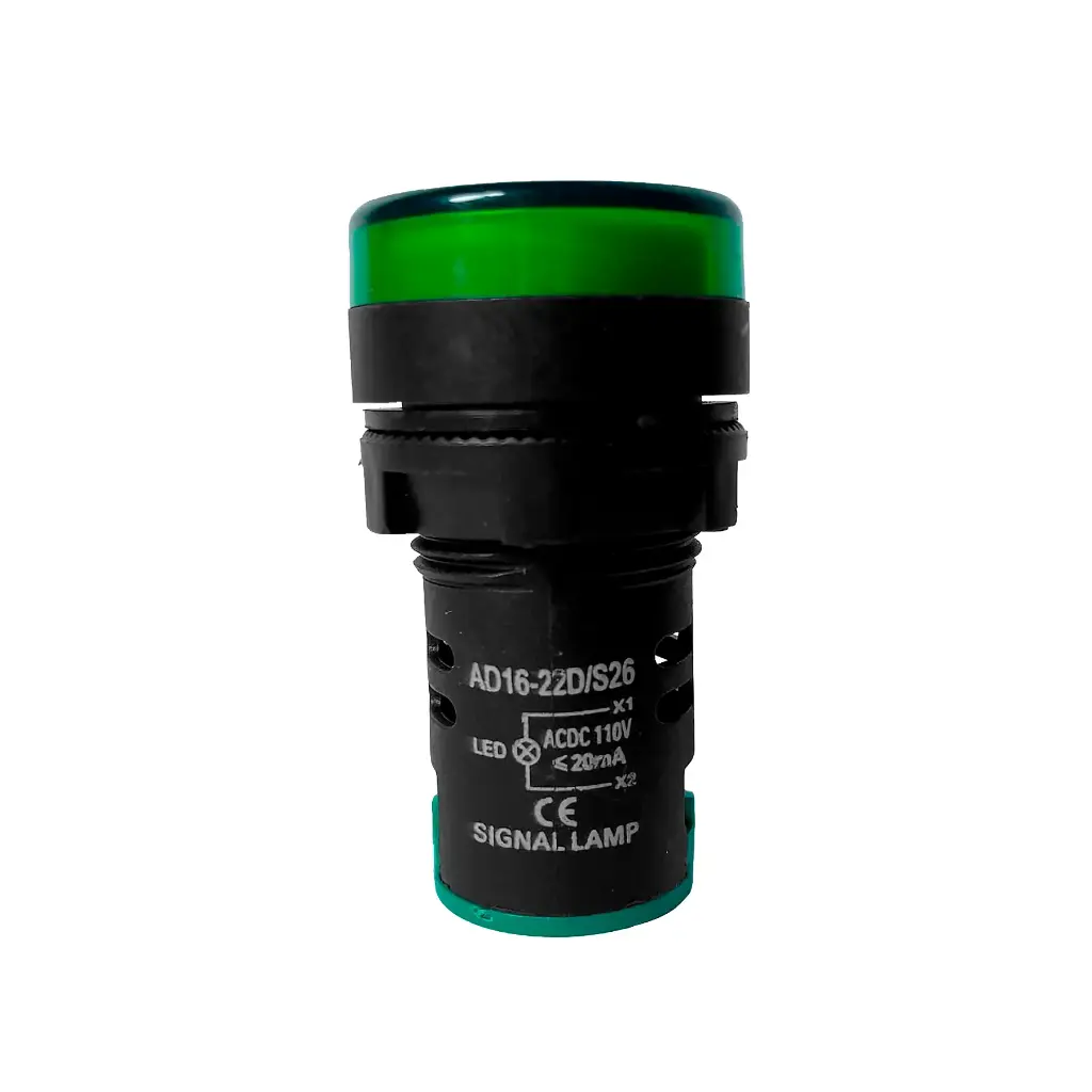 LUZ PILOTO LED VERDE AD16-22D/S 110V