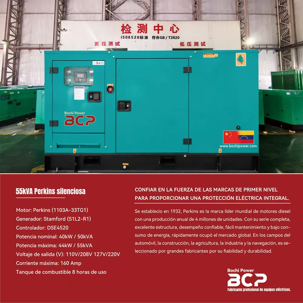 Groupe électrogène Perkins 55kVA