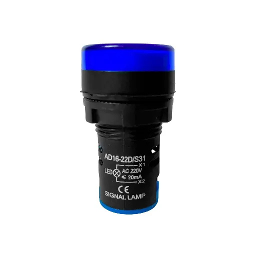 LUZ PILOTO LED AZUL AD16-22D/S 220V